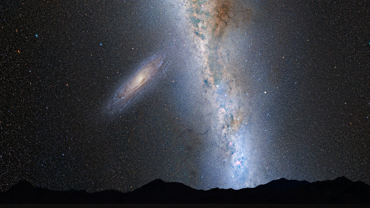 if sky shown in the andromeda galaxy