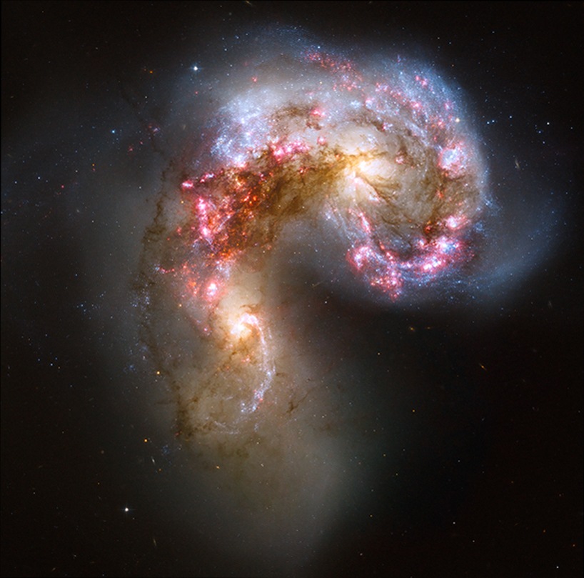 colliding galaxies simulation