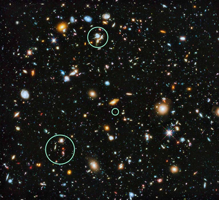Same field of galaxies, more crowded and colorful