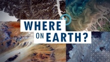 Collage of satellite images of Earth showing four different landscapes